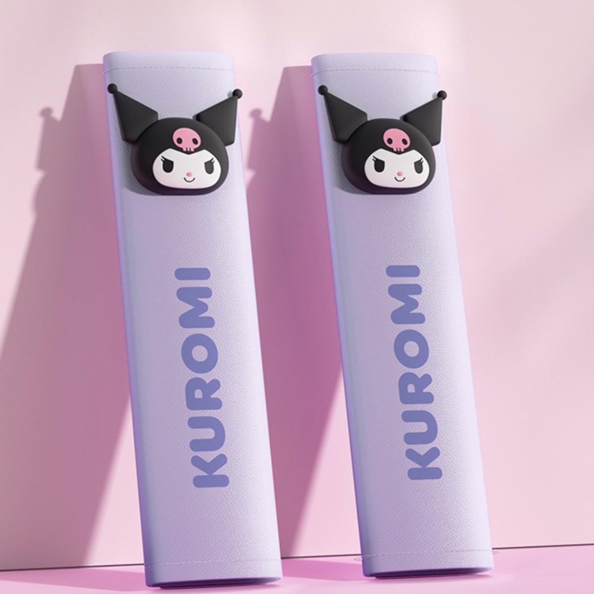 SA 산리오 캐릭터 안전벨트 커버 자동차 가죽 안전벨트 커버, 2개, 쿠로미 17,000원