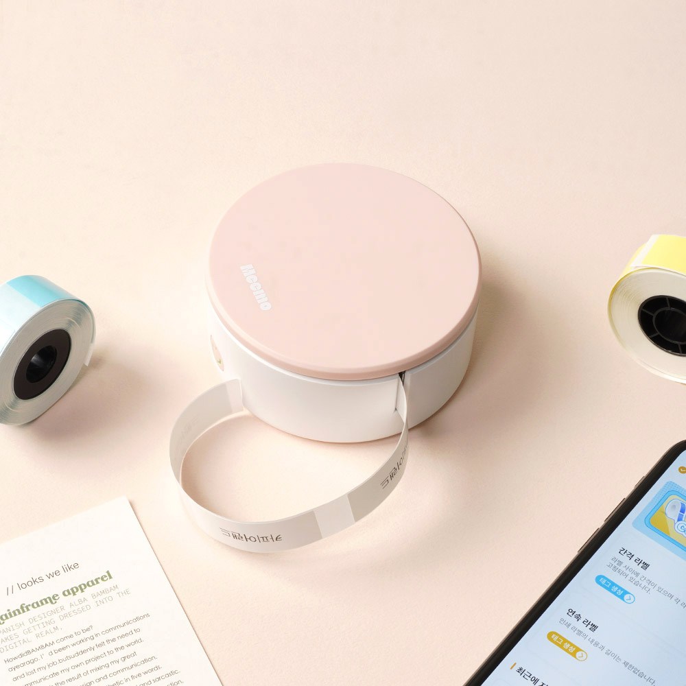 MEEMO 미모 라벨프린터 ROSA 블루투스 어플사용출력 35,900원