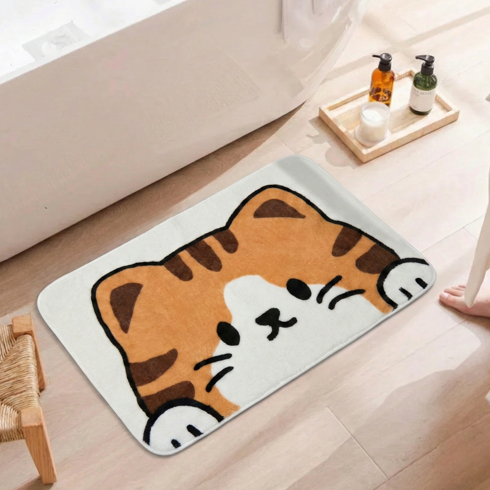 아뜰리에눙 밀림제로 논슬립 프리미엄 도톰 극세사 욕실 현관 발매트 13,900원