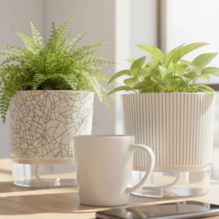 노을홈 1+1 자동급수 화분 저면관수 화분 식물 물주기 해결템, 2개, 까끌이와 보슬이 15,700원