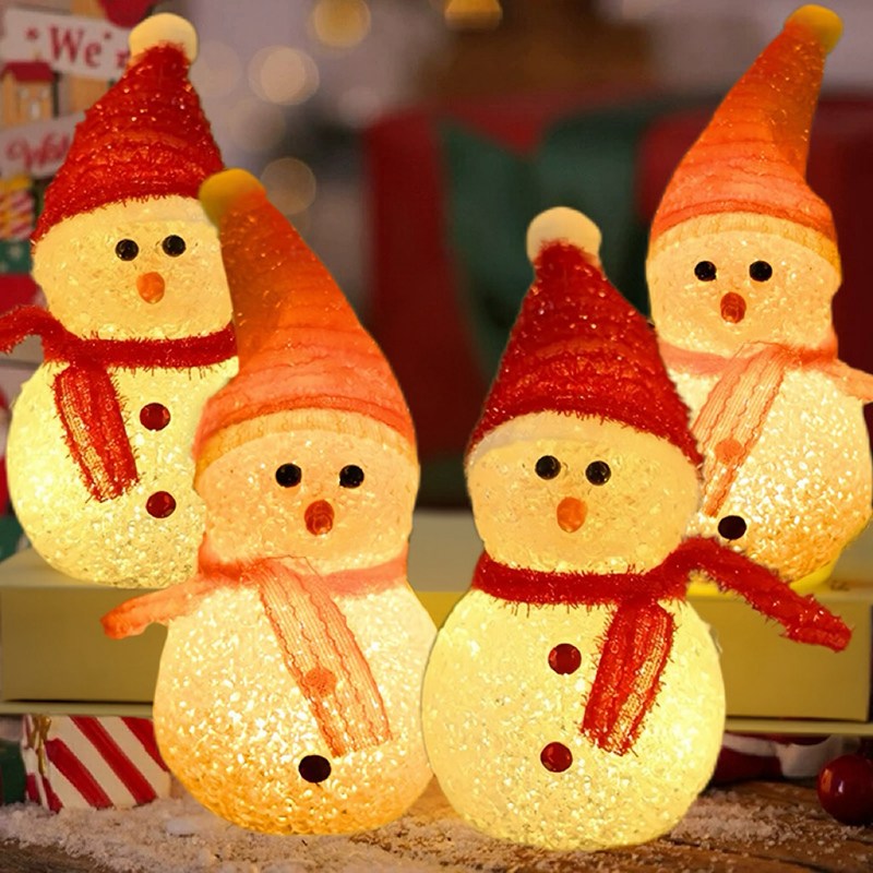 iSefoyo크리스마스 LED 장식 조명 눈사람 무드등 4개 세트 SDXR-7, 4개, 눈사람 B타입 12,800원