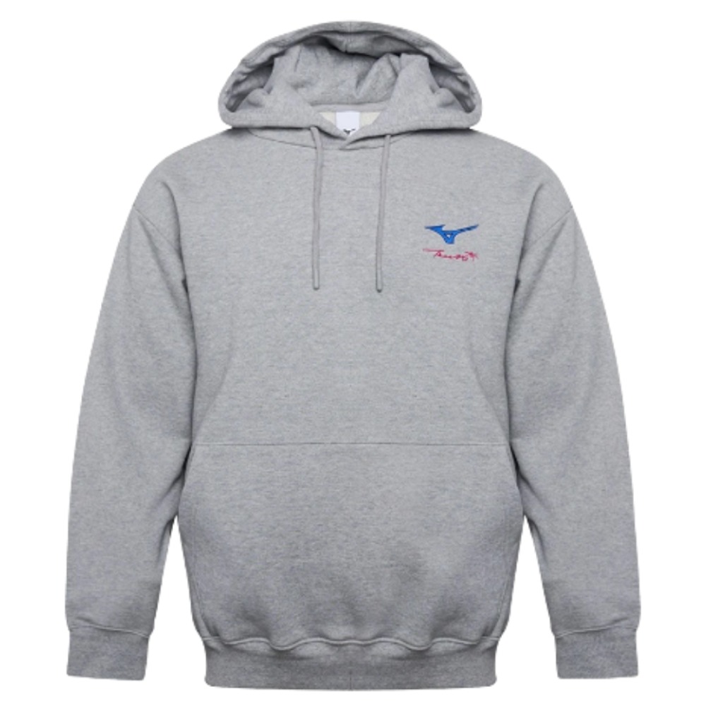 [국내매장판] 미즈노 남여공용 후드 티 세미오버핏 커플 긴팔티 89,000원