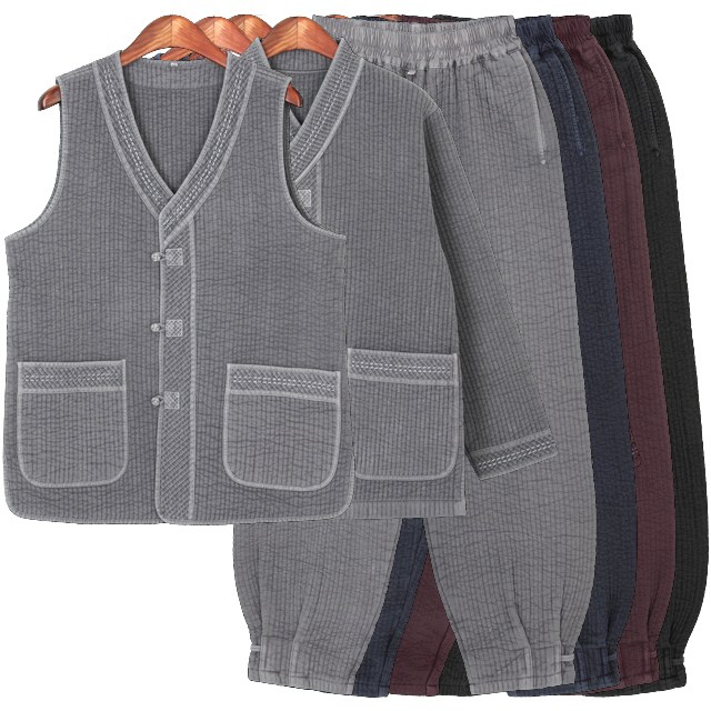 아리랑의봄 5미리 누비 V넥 3pcs 한벌[남녀공용]불교용품 생활한복 156,000원