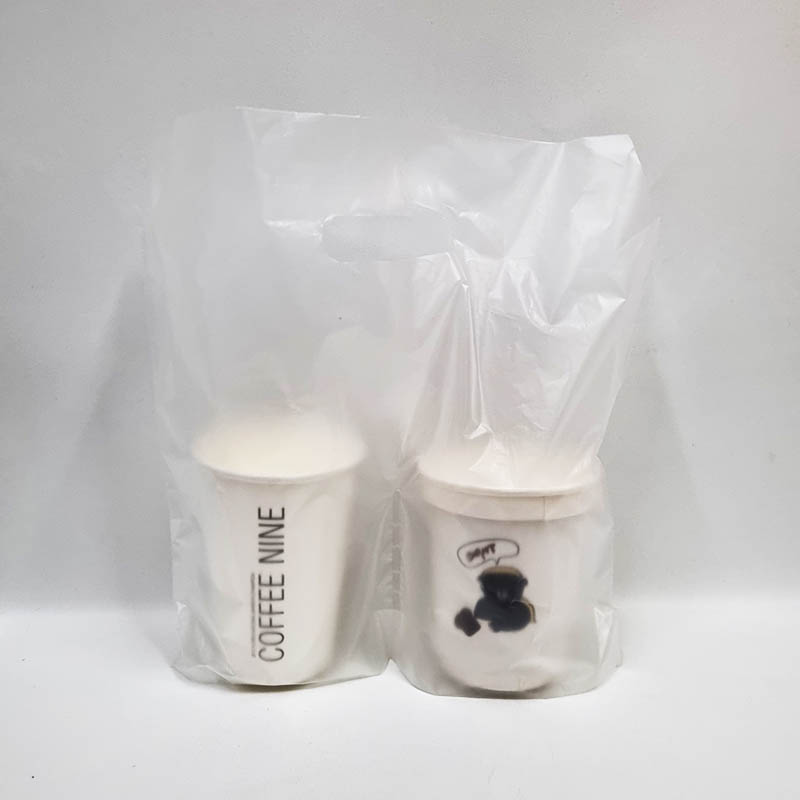 [비닐몰] 테이크아웃 커피봉투 비닐캐리어 2구 무지, 200매 6,860원