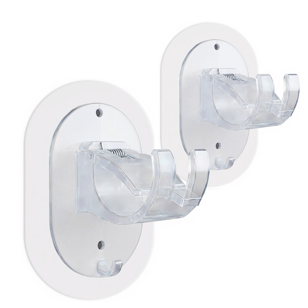 시바타 무타공 못없이 커튼 봉 대형 브라켓 2P, 투명 8,900원