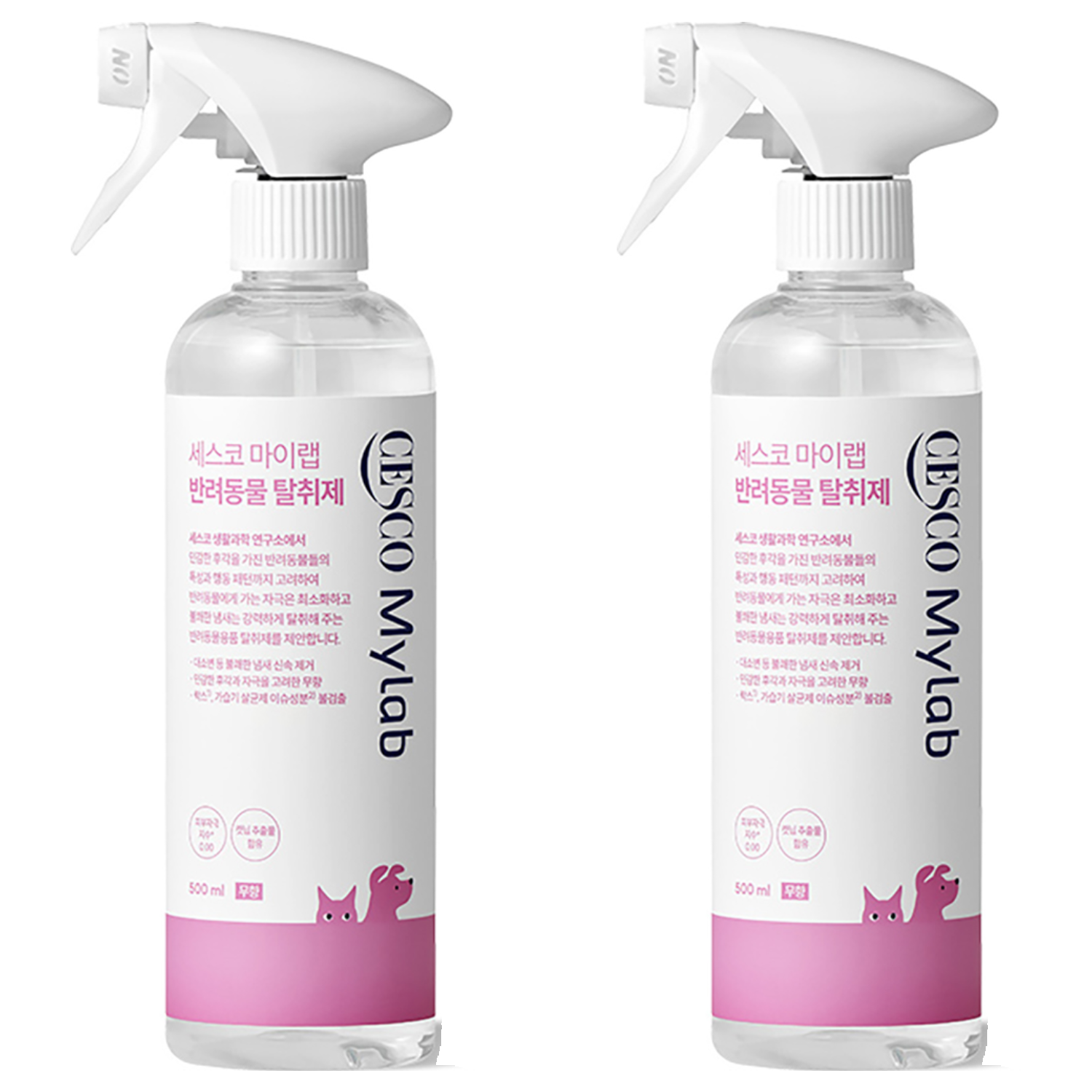 세스코 마이랩 반려동물 탈취제, 500ml, 2개, 무향 21,780원