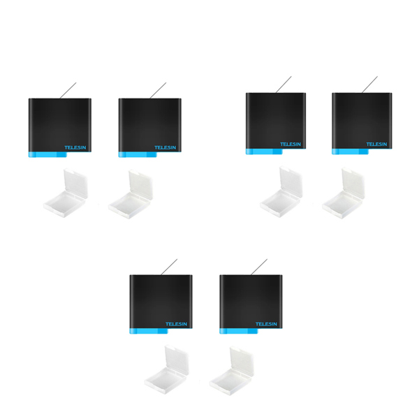 TELESIN GoPro 5 6 7 8 9 10 배터리 Hero 용 1750mAh 교체 12 11 블랙 액션 카메라 액세서리 109,020원