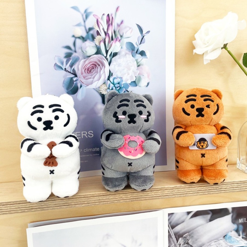 무직타이거 스탠딩 키링 키홀더 가방고리 흑호 백호 호랑이 동물 13cm 12,000원