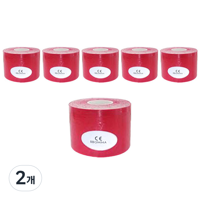 뽀마 스포츠테이프 5 cm x 5 m 레드, 6개입, 2개 35,940원