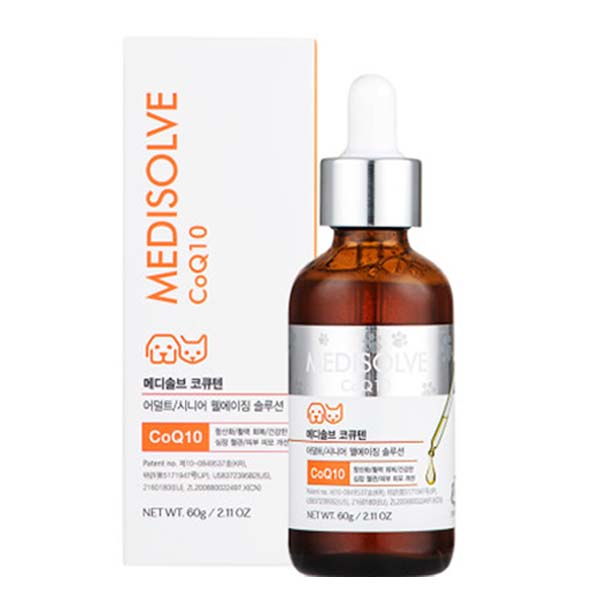(~26년8월) 메디솔브 코큐텐 강아지 고양이 심장영양제 60g, 60g, 1개, 심장/간 42,000원