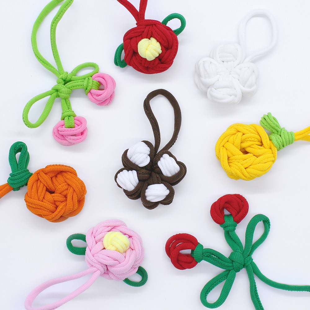아트앤허그 양말목 꽃 열매 4종 키링 8개 만들기 키트, 1세트 12,500원