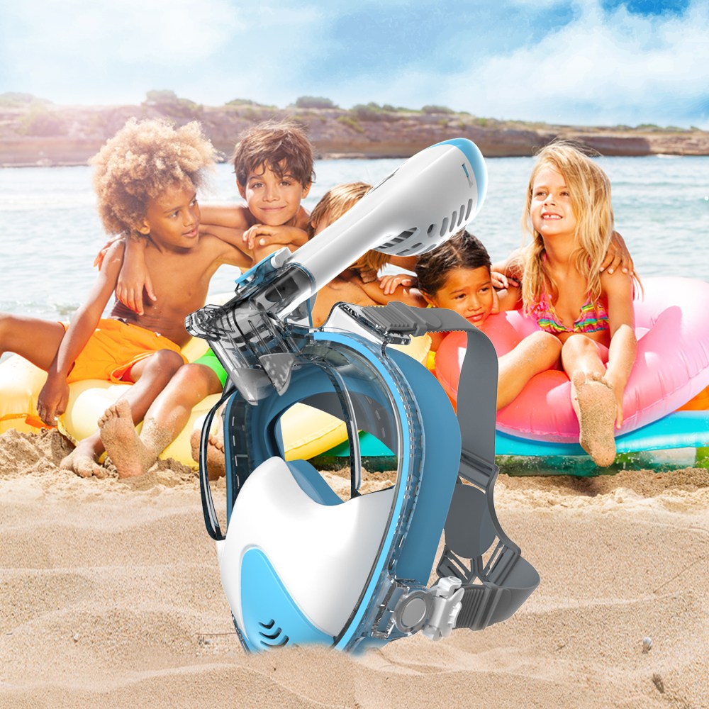 (무료 반품/교환) 듀얼브레서 프리다이빙 V3 아동용 스노쿨링 마스크 스노클링 장비 어린이 스노우쿨링 83,600원