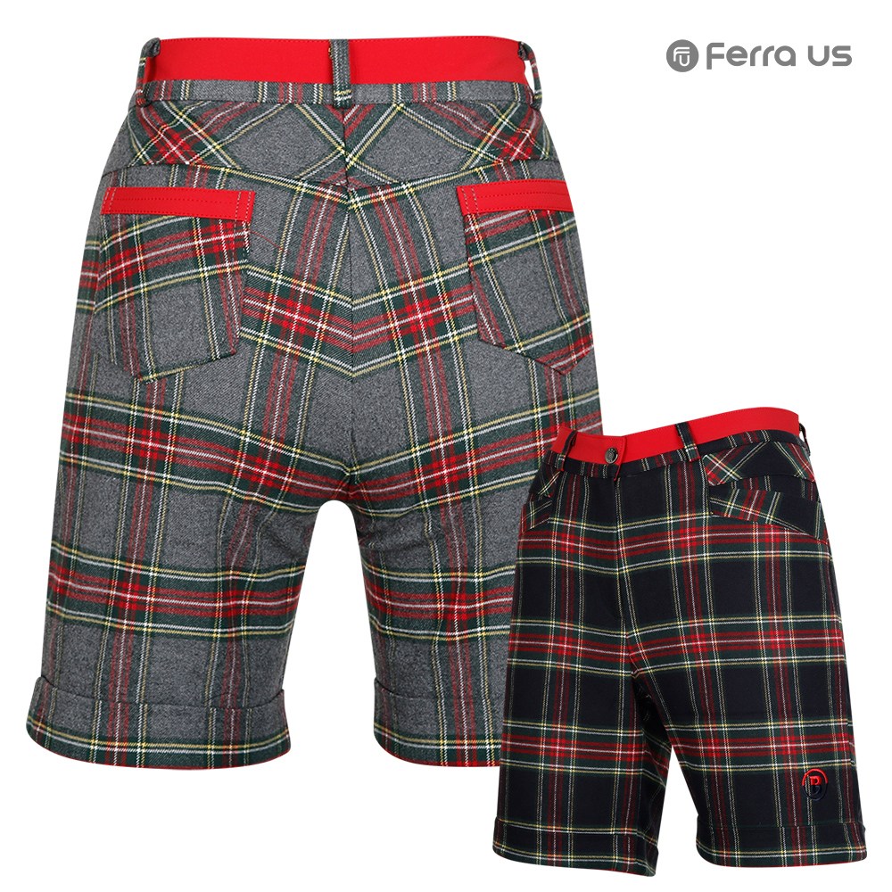 페라어스 여성 타탄체크 골프 반바지 APBU8220RF2 64,900원