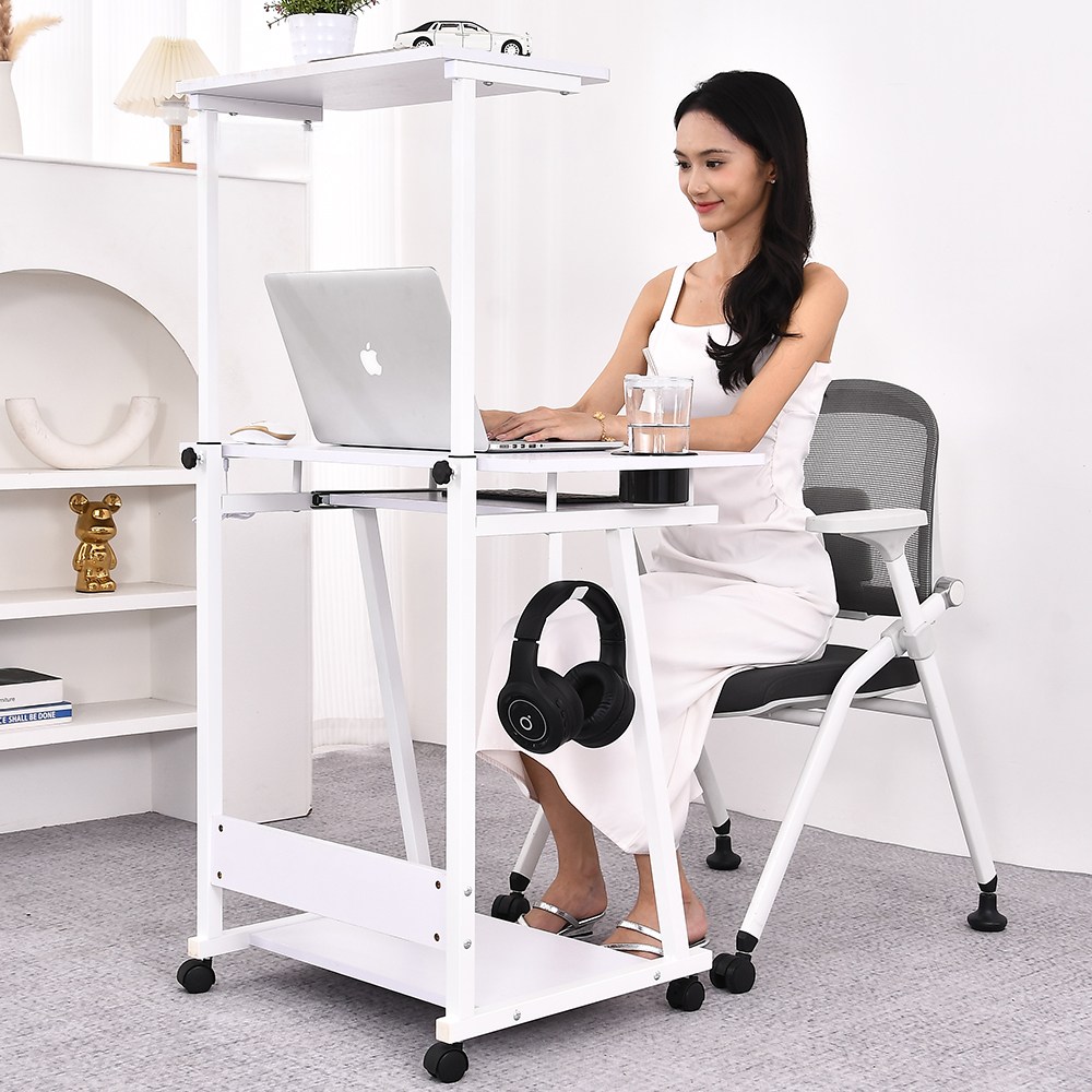 아우스 SH02 2단 선반형책상 노트북책상 컴퓨터책상 1인용 이동식책상 학생책상 미니책상 데스크탑책상 원룸책상 공간활용 78,800원