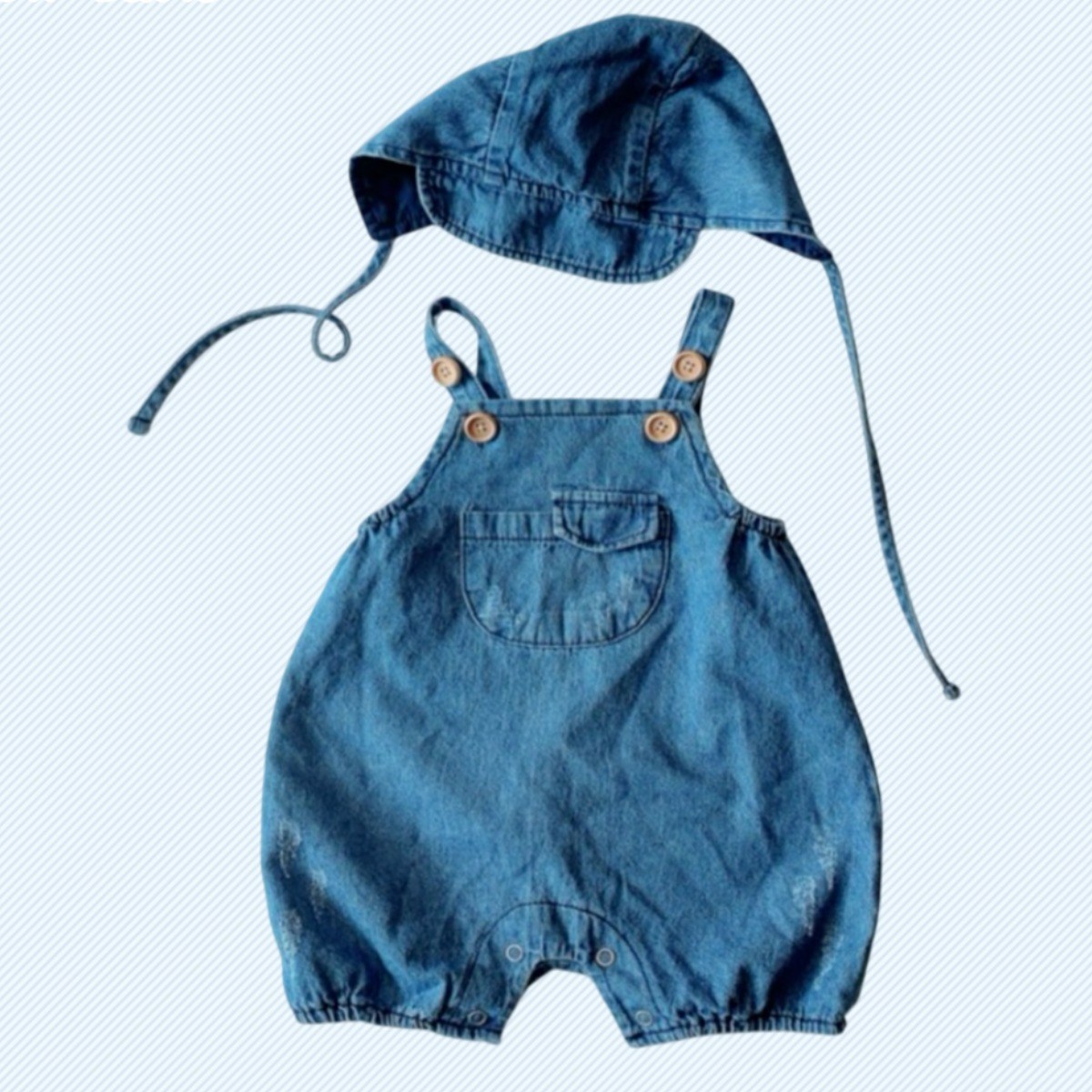 오라비 아동복 베이비 남아 데님 수트 아기옷 멜빵 돌촬영 백일촬영 모자세트 유아슈트 33,000원