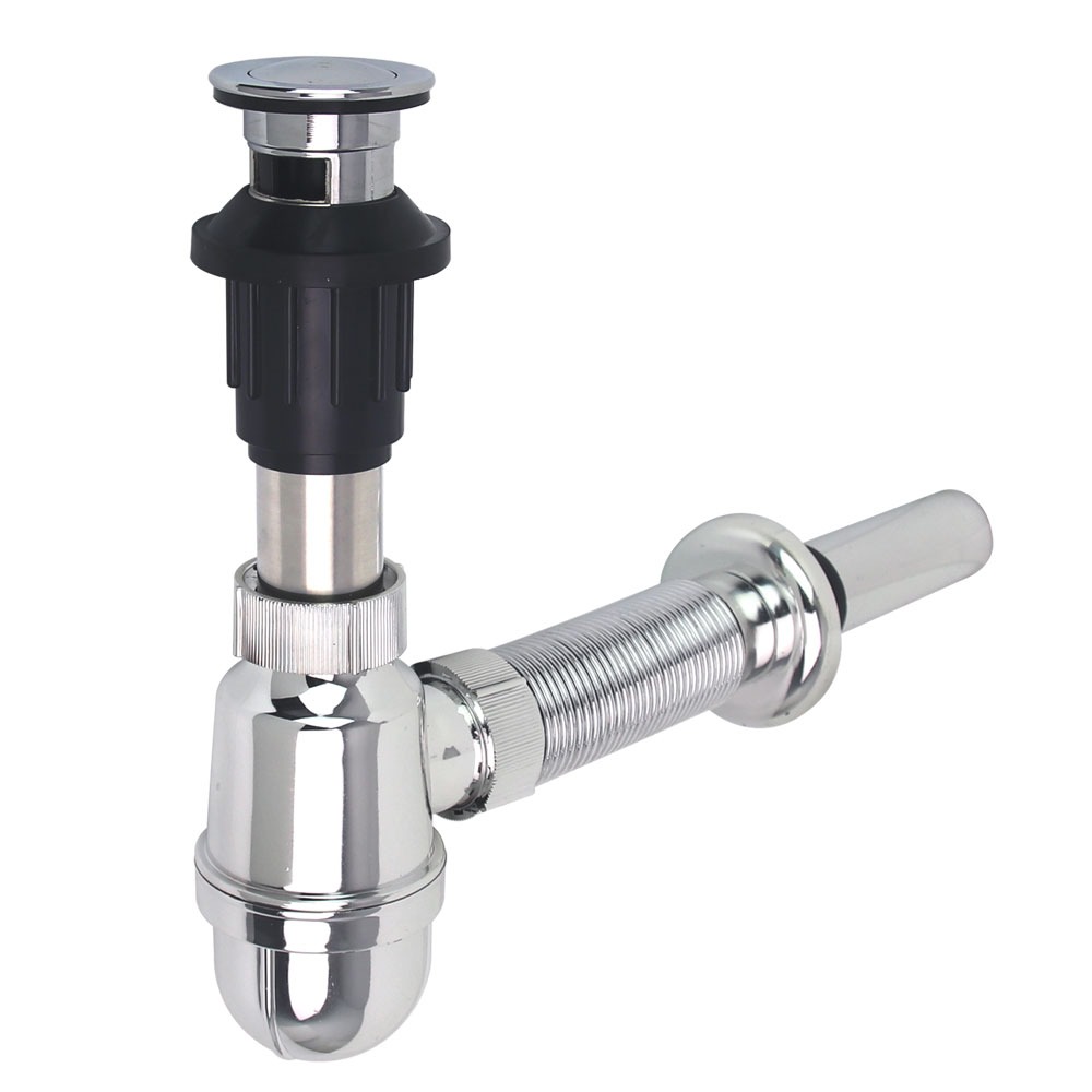 국산 벽 일체형 세면대부속품 에스앤 세면대배수관 팝업 세면기 부속 폽업 트랩 8,900원