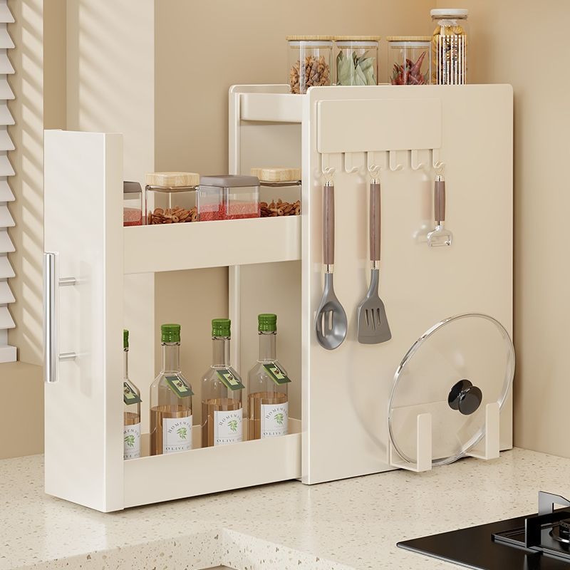 SMTONE 슬림 주방 선반 틈새 서랍형 11.5cm/18.5cm 자석걸이+도마걸이 탄소강 수납함 조미료 컵 정리 양념통선반 영양제보관함 다용도 슬라이딩 정리함 43,180원