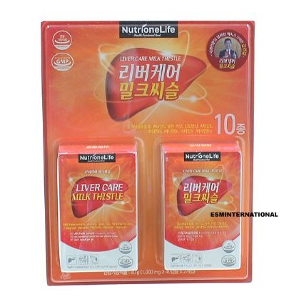 뉴트리원라이프 리버케어 밀크씨슬 1000mgX40캡슐X2개 22,890원