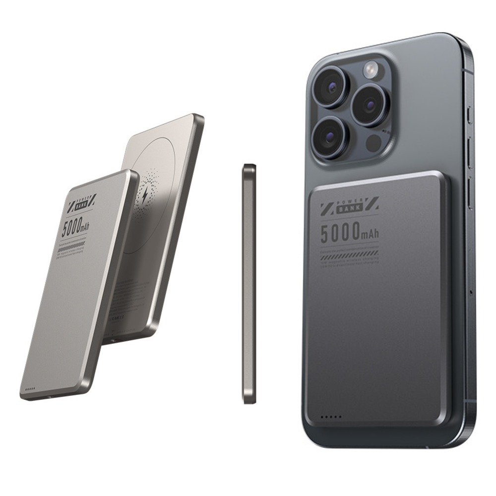 루비크 초슬림 초경량 보조배터리 맥세이프 호환 고속 유무선 충전 5000mAh 0.65cm 35,800원