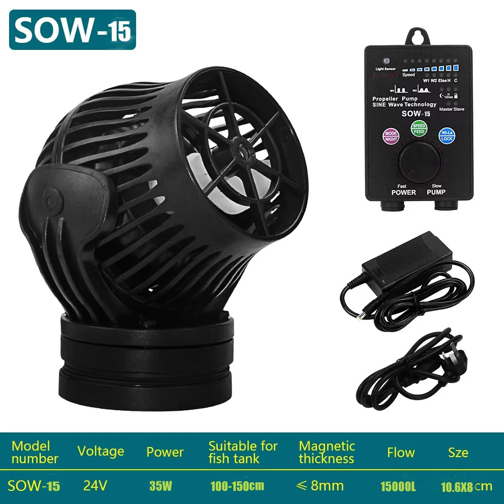 제바오 제코드 SOW 시리즈 웨이브 펌프 4/8/15/20 무선 동기화 슈퍼 마그네틱 360 ° 산호초 어항용 담수 148,200원