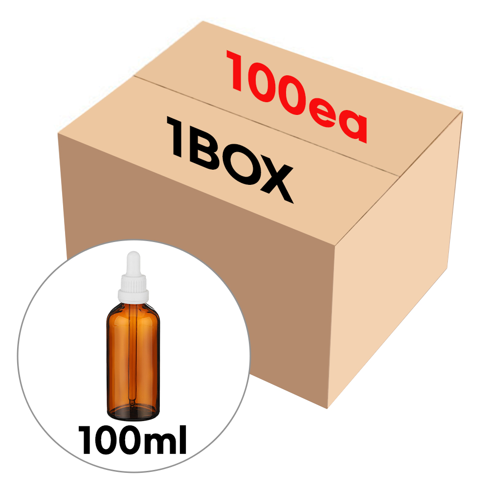 향수용기 실버 뚜껑 스포이드 브라운 공병 100ml (1BOX 100개) 54,200원