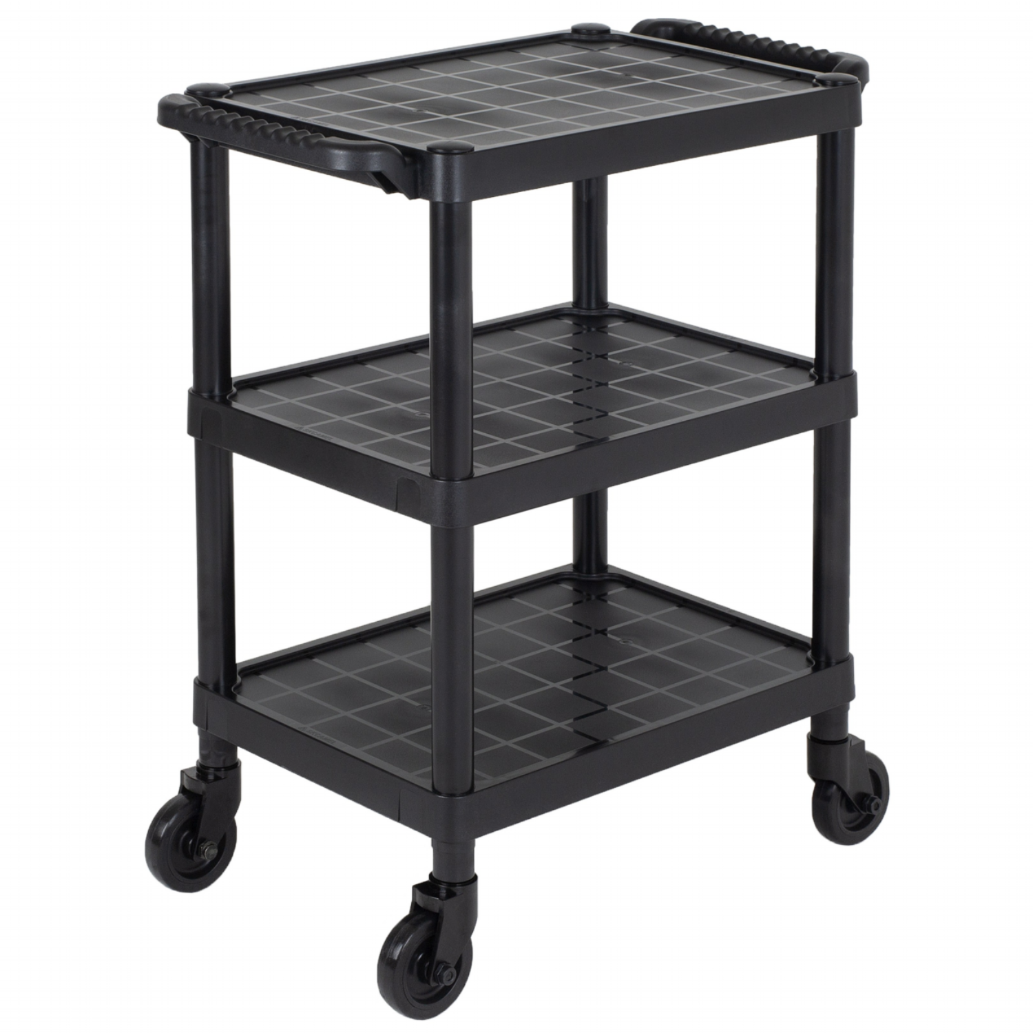 업소용 3단 서빙카트 식당 주방 운반 왜건 (대), 검정색, 1개 59,000원