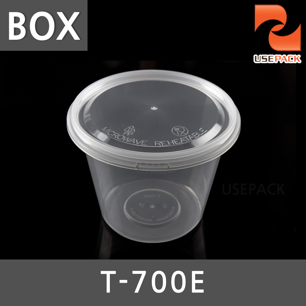 유즈팩 일회용 잠금용기 T-700E 500개 BOX 디저트용기 166,500원