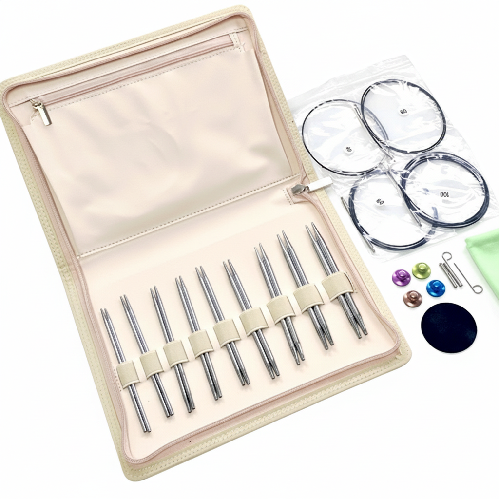 네일룸 조립식 대바늘세트 와이어 뜨개줄 파우치포함 72,000원
