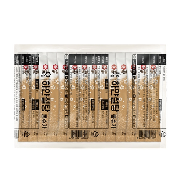 CJ 백설 롱슈가 스틱설탕 5g 1박스 10봉 1000개 24,900원