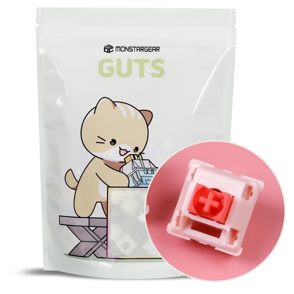 몬스타기어 저소음 리니어 조약돌 커스텀 기계식 키보드 핫스왑 공장 윤활 스위치 70p 12,000원