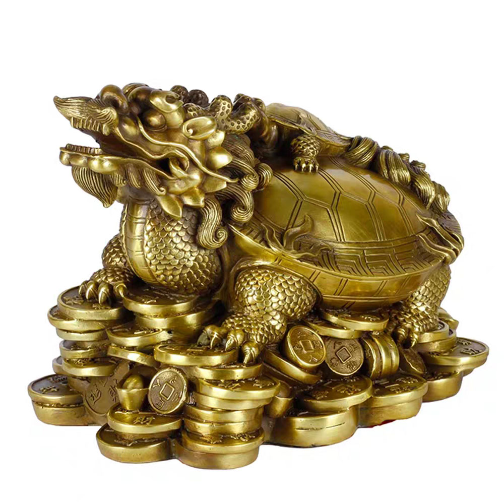 재운이 상승하는 황동 금은보화 옛날엽전 용거북 용귀 장식품 풍수 인테리어소품 286,000원