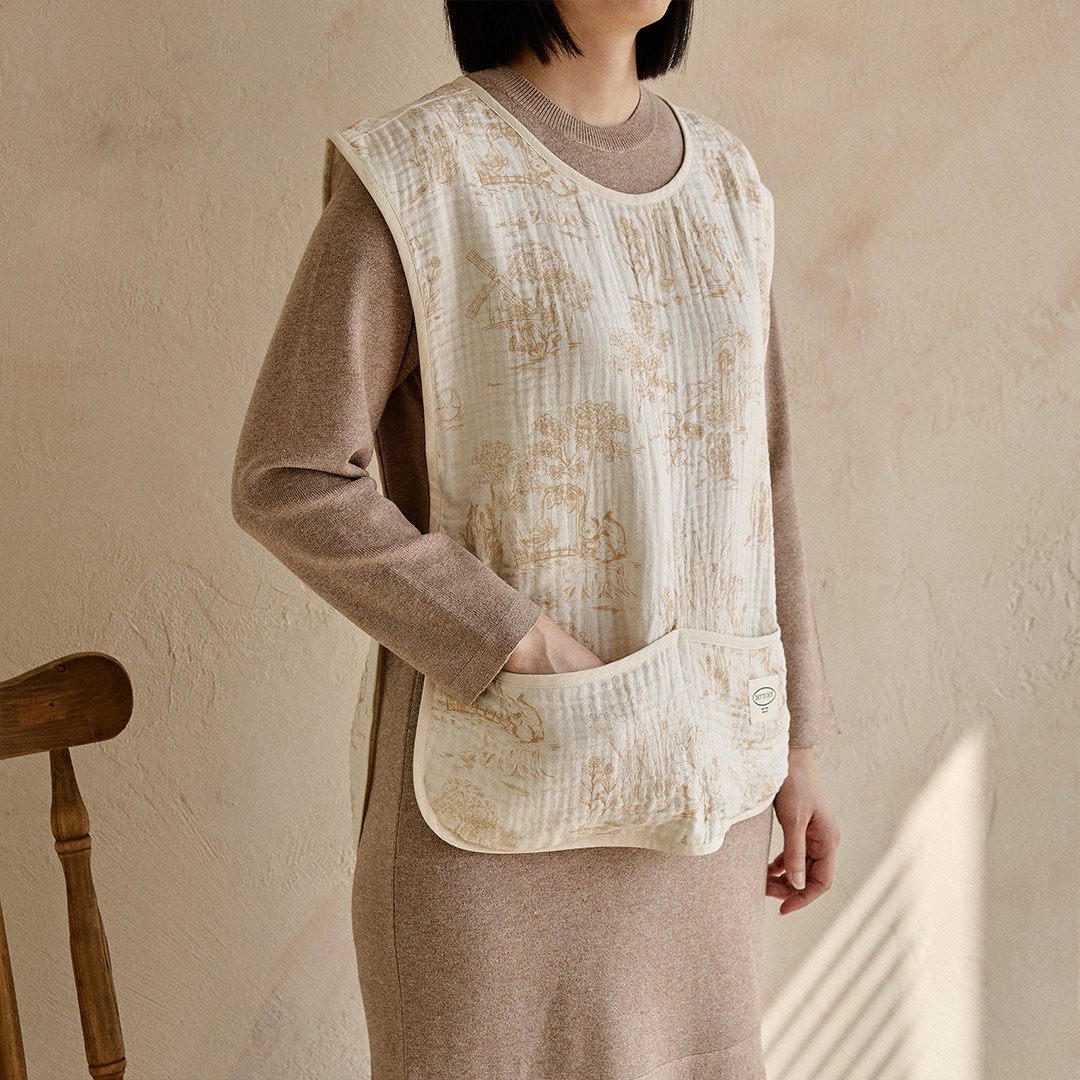 돗투돗 뜨왈드주이 엄마 턱받이 수유앞치마, 1개, 1개입, 베이지_뜨왈드주이 수유앞치마 39,900원