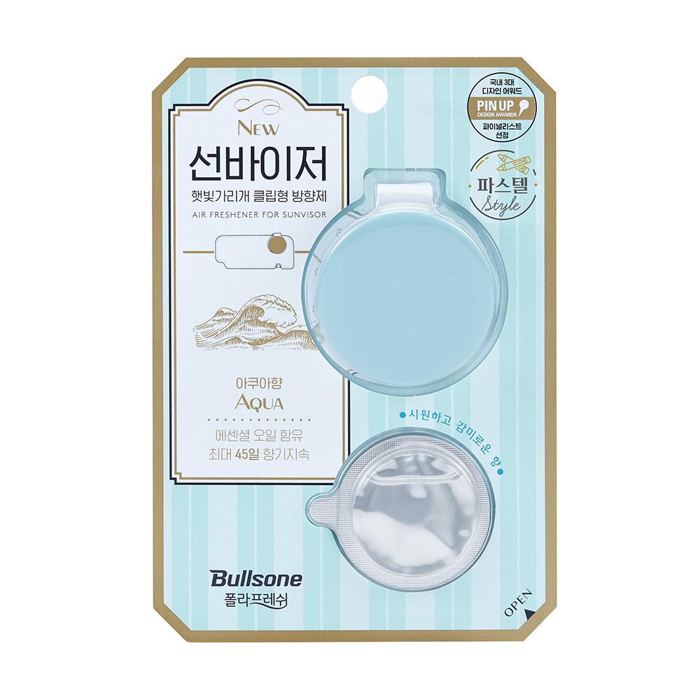 불스원 뉴 선바이저 차량용 방향제, 아쿠아, 1개, 아쿠아 6,400원