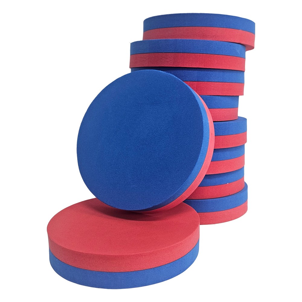 [메잌미] 청홍색판 도톰한 색판뒤집기 (원형/12x12cm), 10개 8,000원