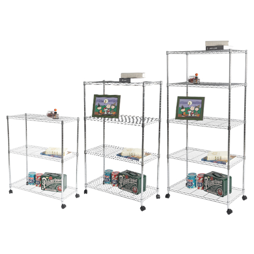 리빙코아 이동식 고정식 메탈랙 선반진열대 750 3단 4단 5단 53,000원