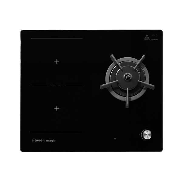 나비엔매직 3구 하이브리드 인덕션 가스레인지 블랙, 방문설치, ERG-5103DF 1,290,000원