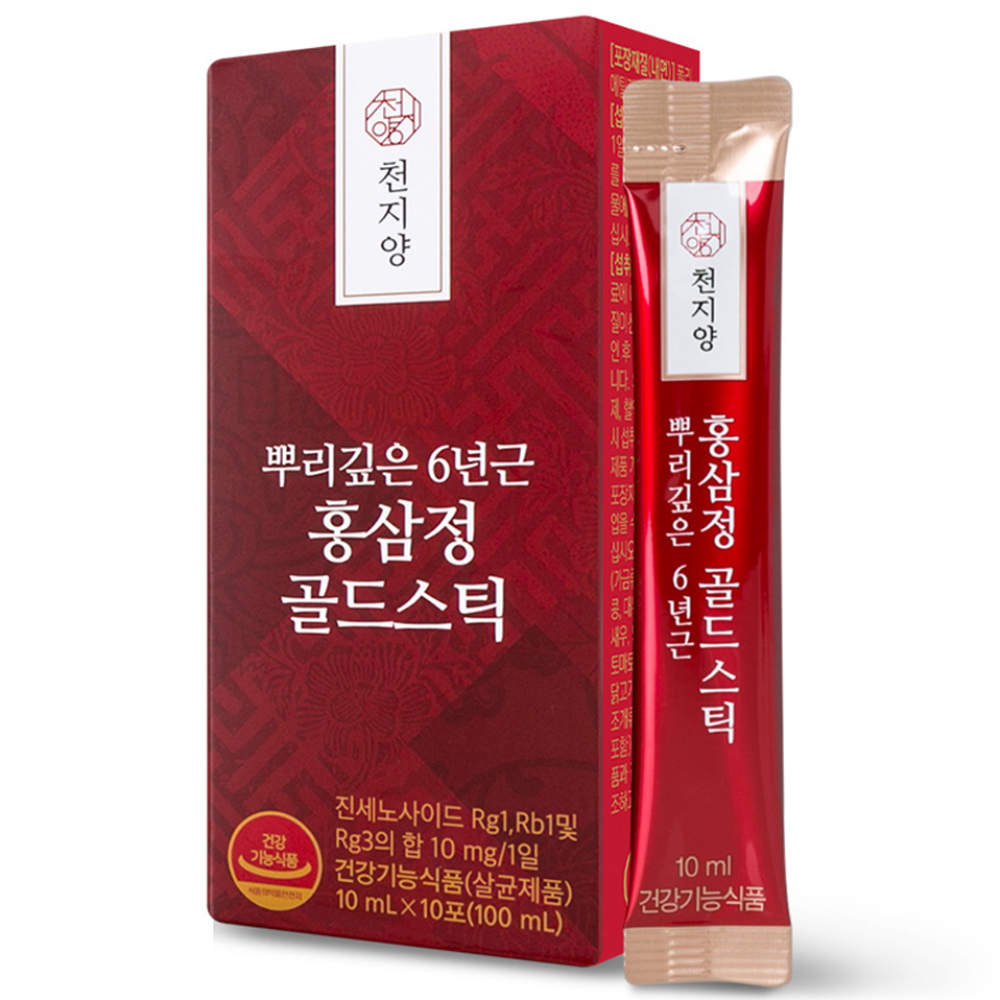 천지양 뿌리깊은 6년근 홍삼정 골드스틱 10p 17,760원