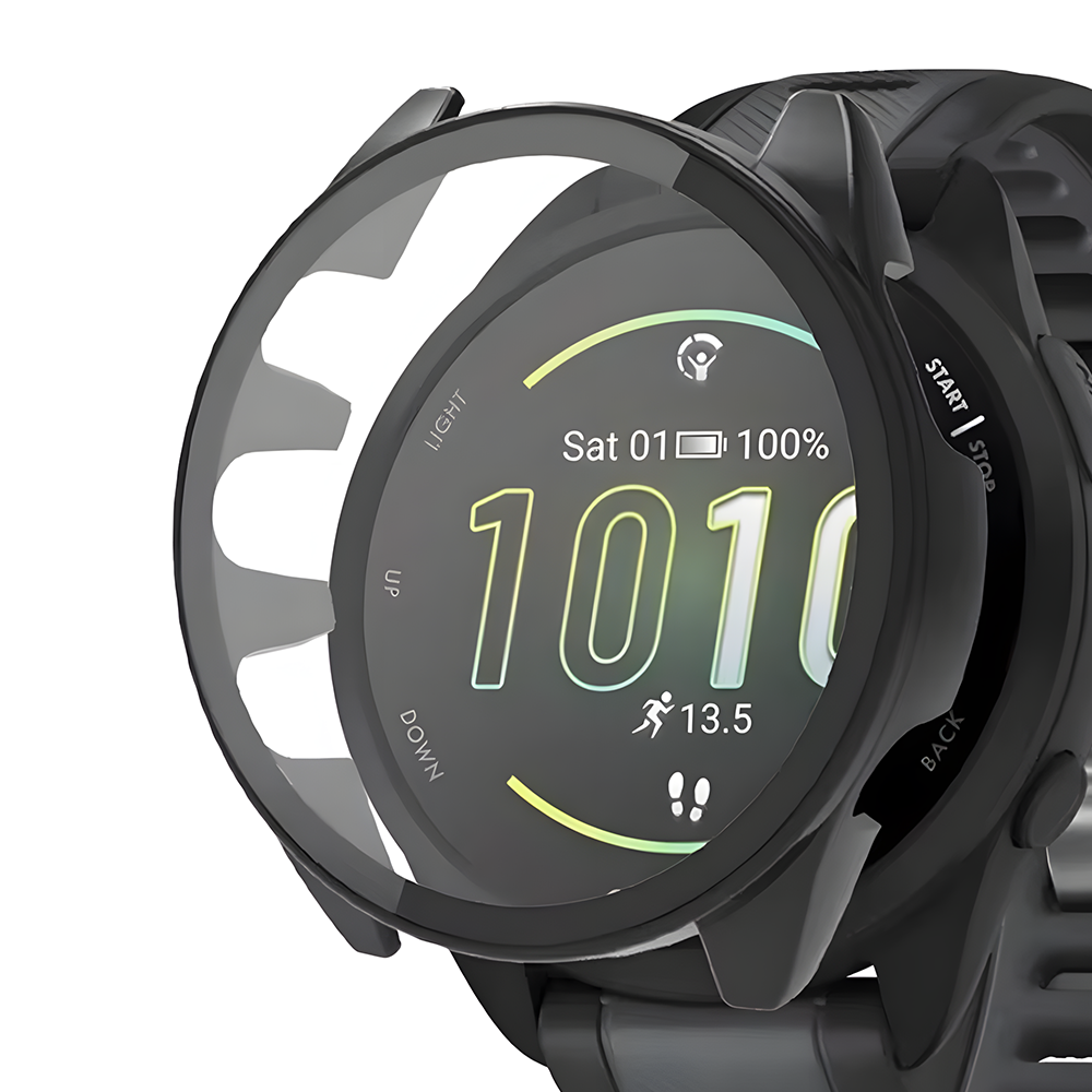 가민 포러너 165 호환 강화유리 풀커버 일체형 하드 스마트워치 케이스, 1개, 블랙 10,900원