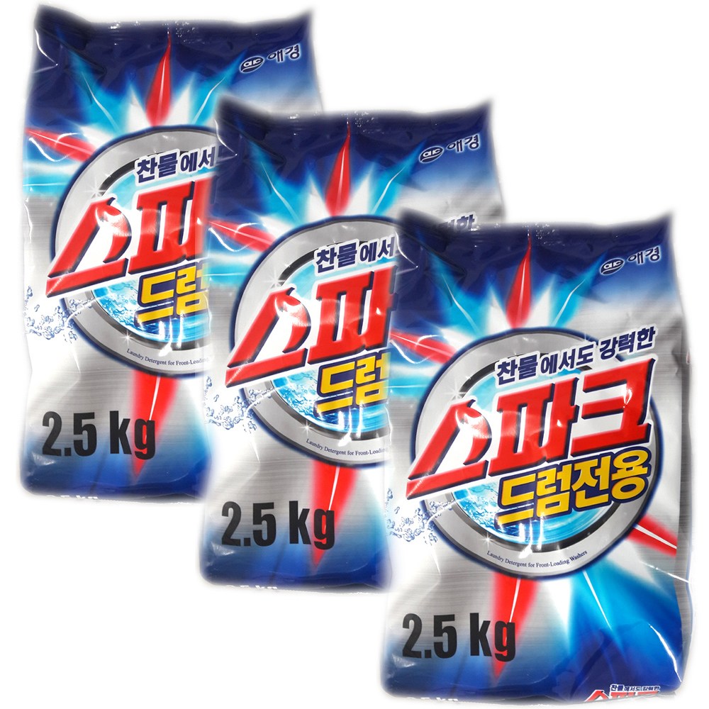 애경 스파크드럼 2.5kg리필 찬물 드럼전용, 2.5kg, 3개 18,990원