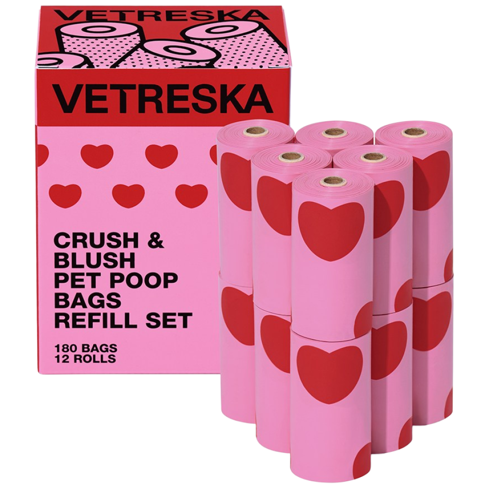 VETRESKA 크러쉬&블러쉬 강아지 향기나는 배변봉투 풉백 디스펜서 세트(스모크체리 향), 1개, 1개입, 풉백12롤 (디스펜서 없이) 13,000원