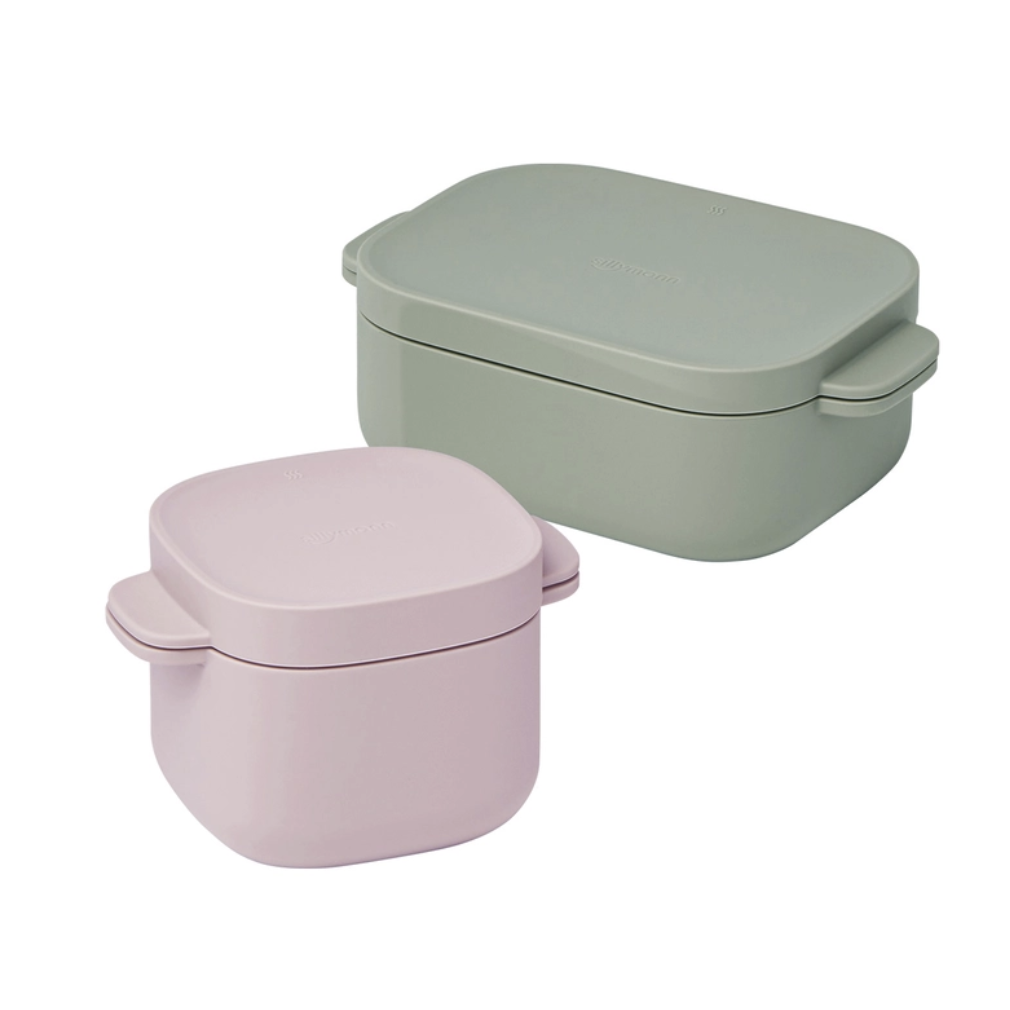 실리만 멀티 찜기 세트 2p 실리콘 전자렌지찜기 만능용도 1350ml , 950ml, 1세트, 핑크블루 46,530원