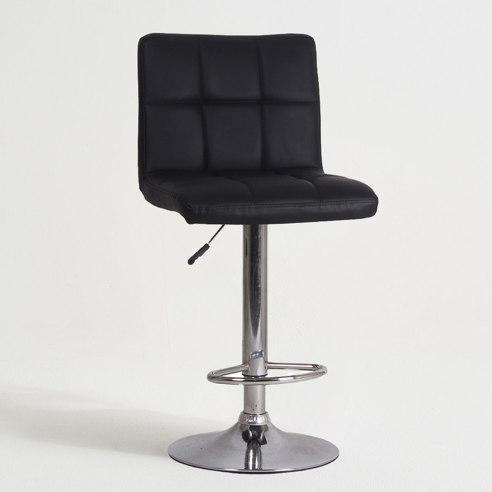 더블쿠션 바텐의자 아일랜드 홈바의자 발걸이형, 블랙, 1개 42,900원