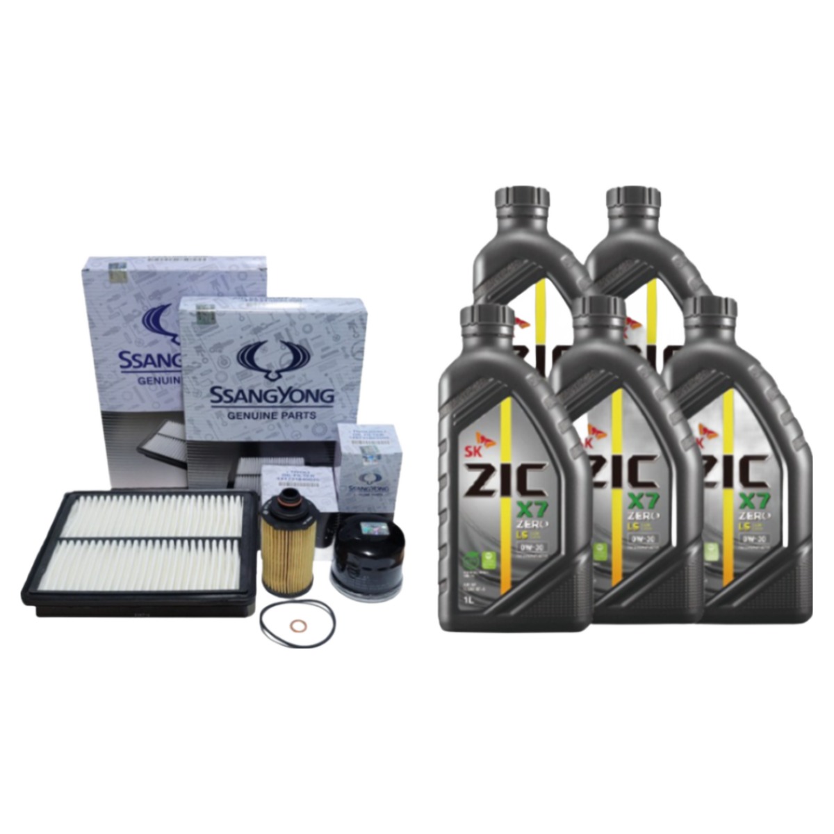 토레스 1.5 터보 엔진오일 (지크합성유+순정필터 세트) 72,170원