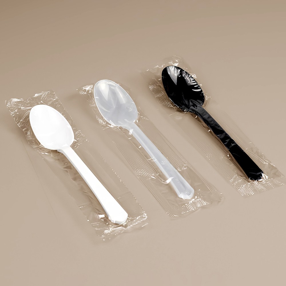 일회용 위생수저 (1P) 검정 개별포장 -1박스(1,500개) 38,100원