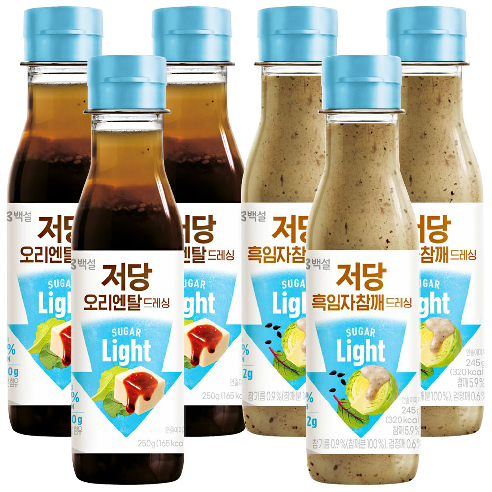 백설 저당드레싱 (오리엔탈+흑임자참깨), 3세트, 495g 27,500원