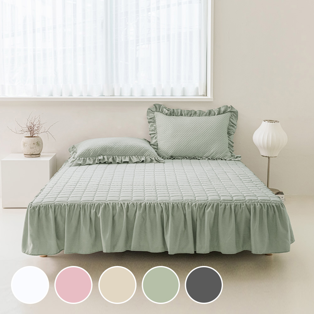 더자리 보니타 숏프릴 스커트 침대커버 패드 고정밴드형, 현재가 32,000원