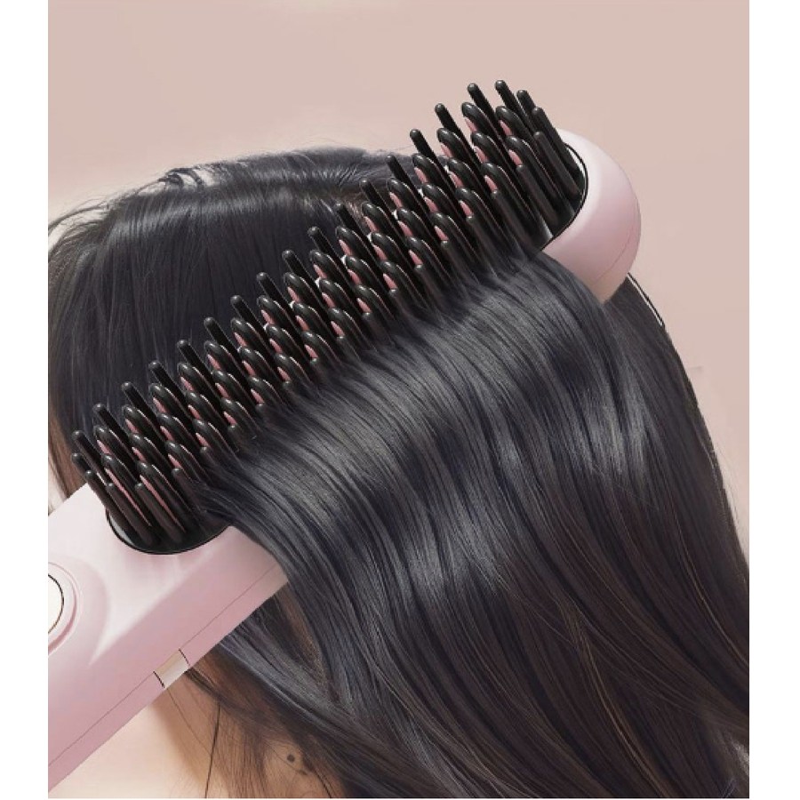 무선 매직 빗고데기 브러쉬 풀세트 휴대용 여행용 3단계 온도조절 대용량 배터리 3색상 25,500원