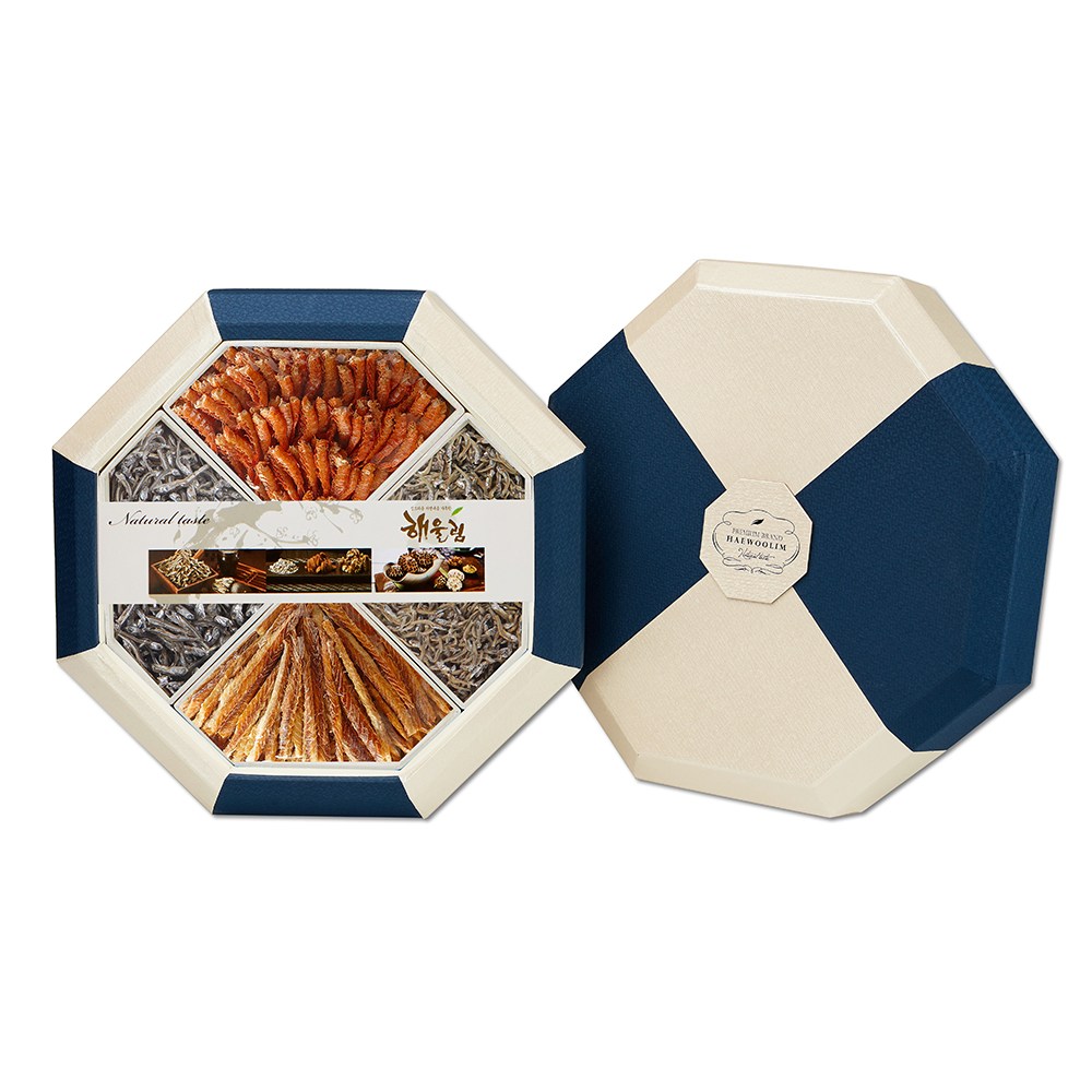 해울림 남해 멸치 선물세트 가이리멸치 고바멸치 잔멸치 볶음용 꽃새우 황태채, 1개, 590g 103,500원