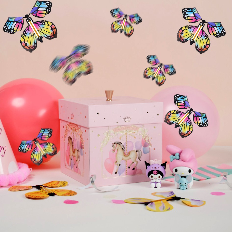 플라잉나비박스 부모님 용돈 이벤트 케이크 돈상자 케익 할로윈 크리스마스 소품 생일파티용품 칠순선물, 1개 32,900원