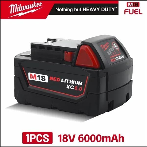 100% 밀워키 M18 5.06.0Ah 리튬 이온 배터리 고출력 충전식 더 많은 일상 도구와 호환 가능 48-11-1860 Z50 141,290원